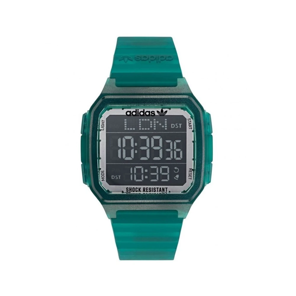 Adidas Men's Green Resin Digital Quartz Watch