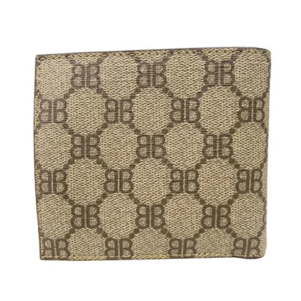 Balenciaga Vintage Pre-owned Canvas wallets Beige Unisex
