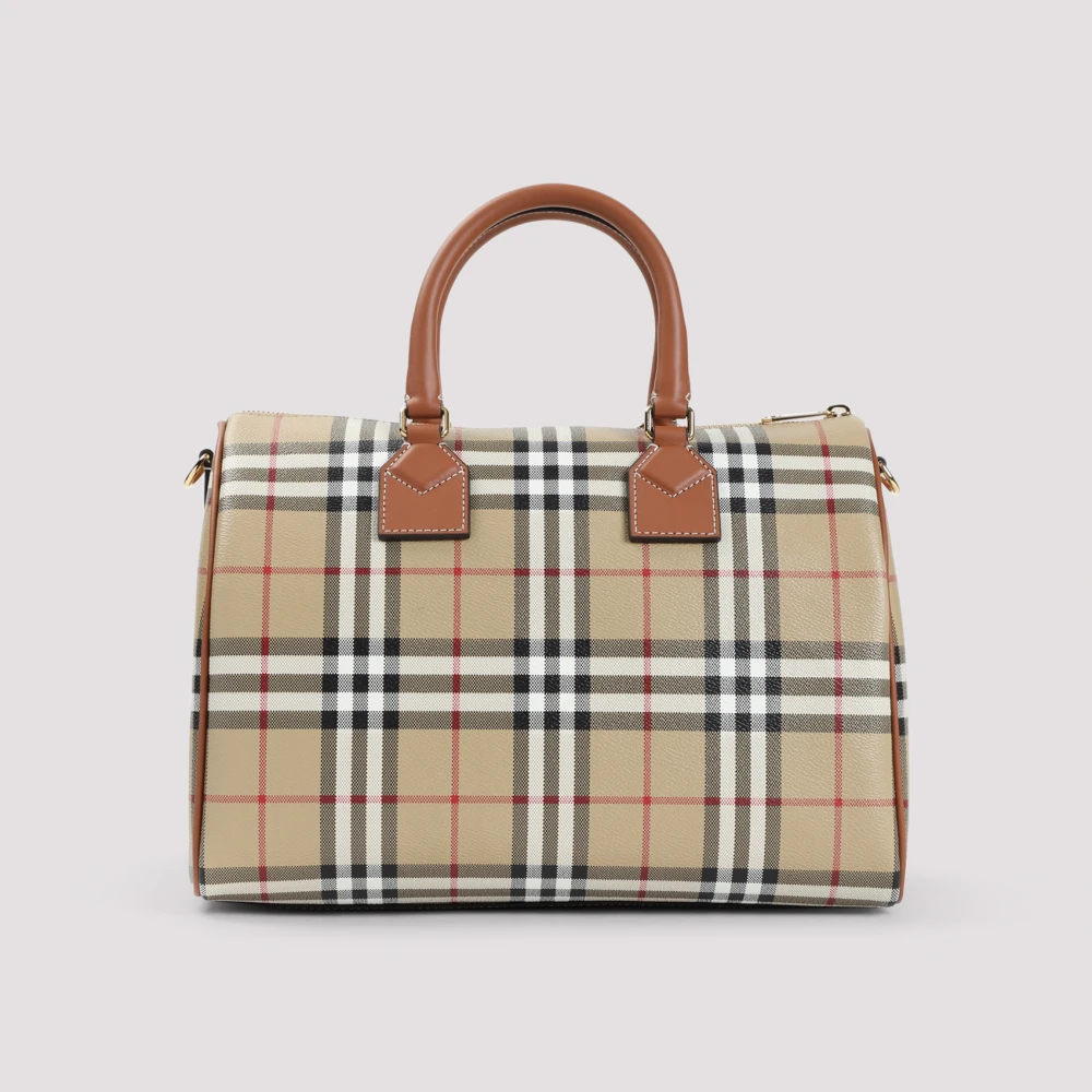 Burberry Stijlvolle Bowlingtas in Briar Brown Beige Dames