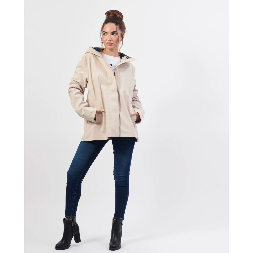 K-way Roze Flared Jas Madalina Pink Dames