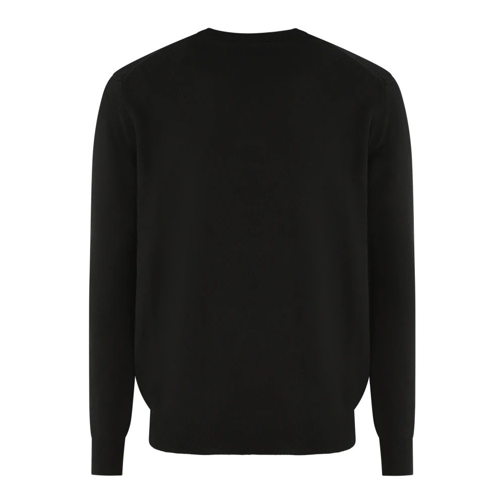 Woolrich Lamswol Crewneck Sweater Black Heren