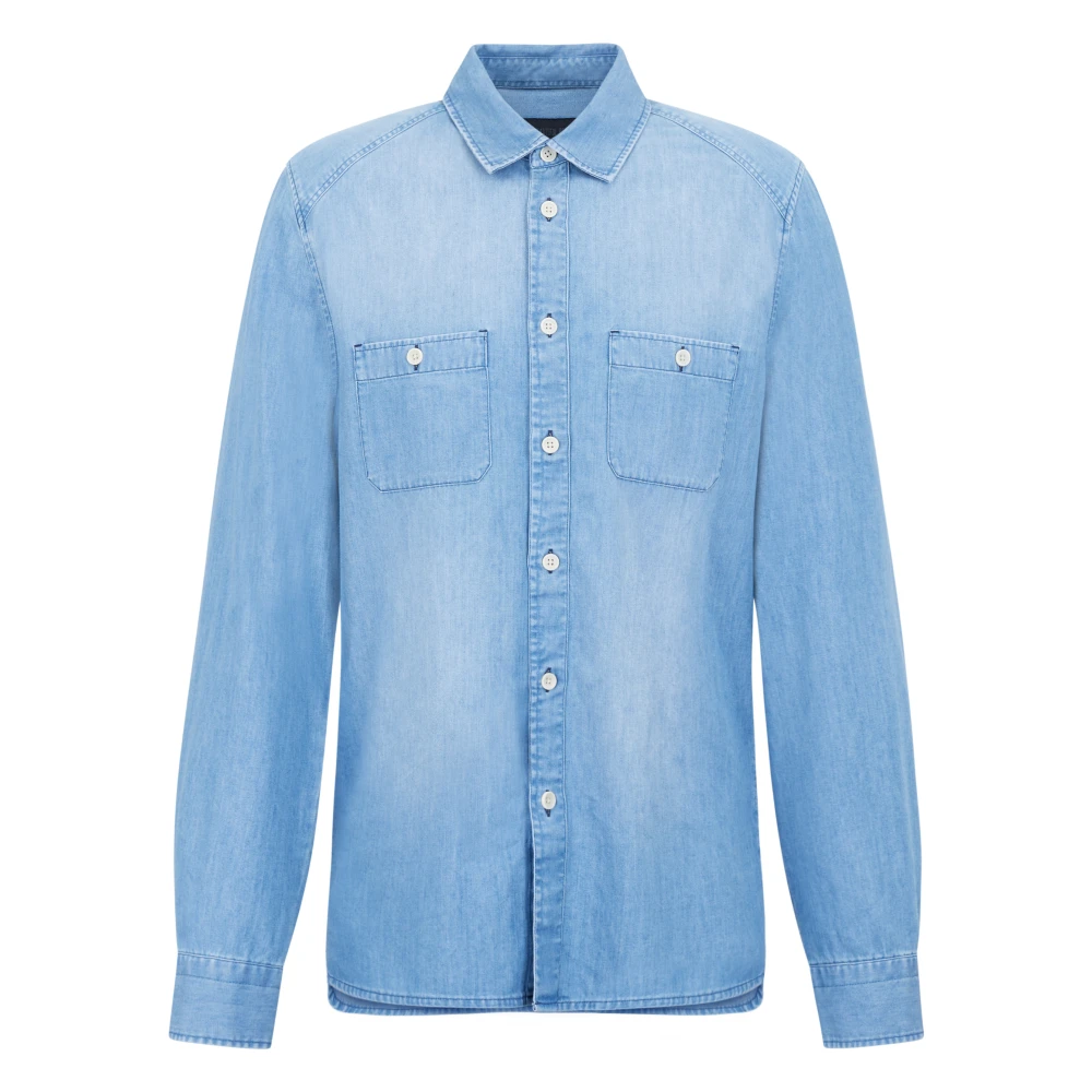 Drykorn Heren Denim Shirt Blauw Blue Heren