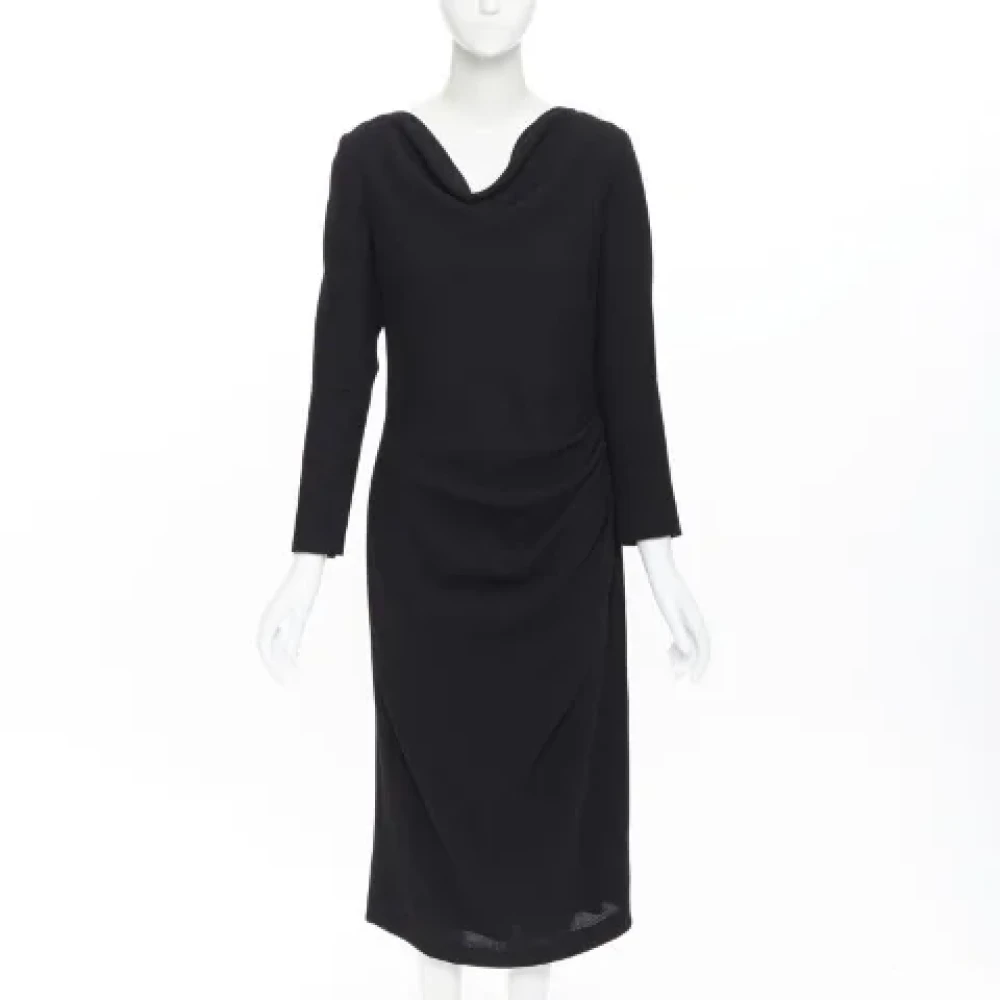 Alexander McQueen Pre-owned Wool dresses Black Dames
