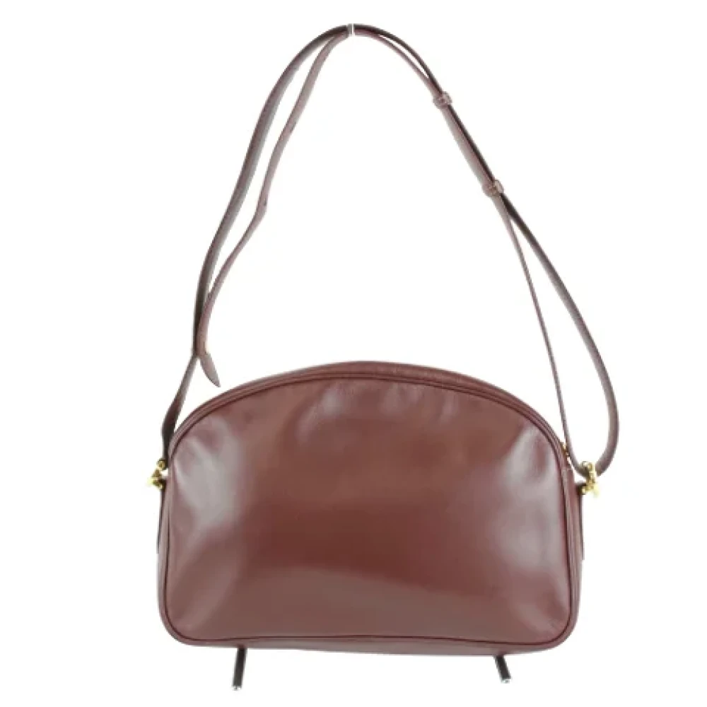 Cartier Vintage Pre-owned Leather shoulder-bags Red Dames