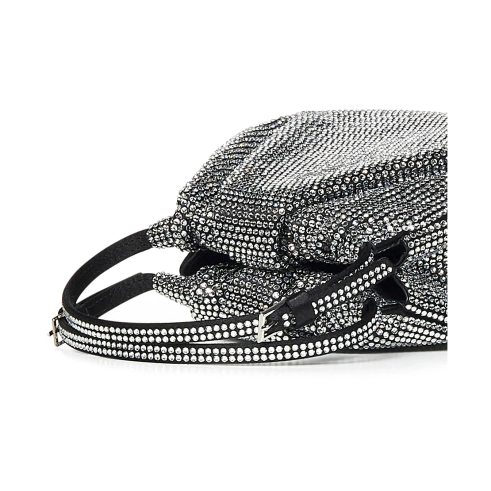 Amina Muaddi Zwarte Tote Bag Black Dames