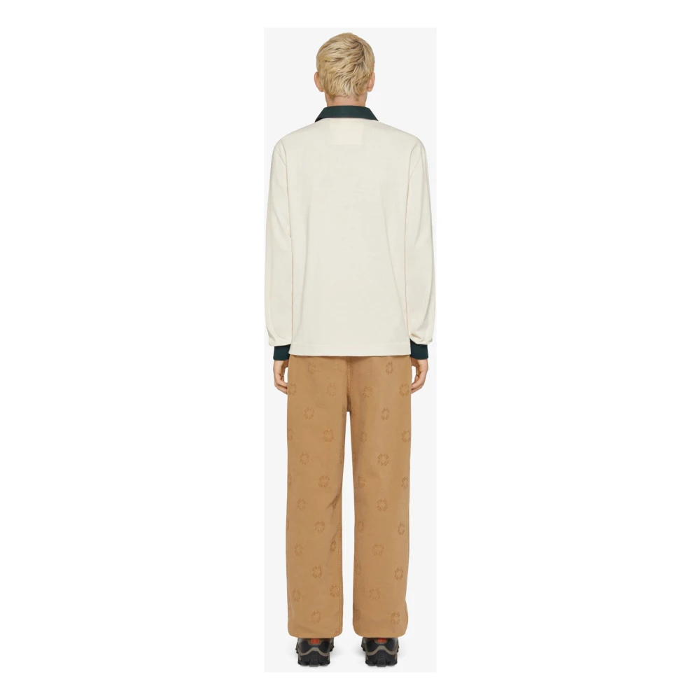 Givenchy Wit katoenen polo shirt met G-patch White Heren