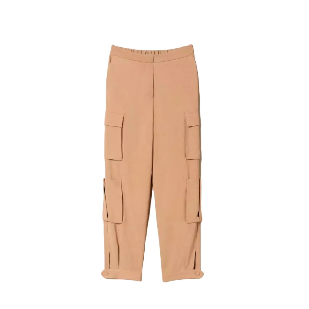 Twinset Cargo Broek Bruin Brown Dames