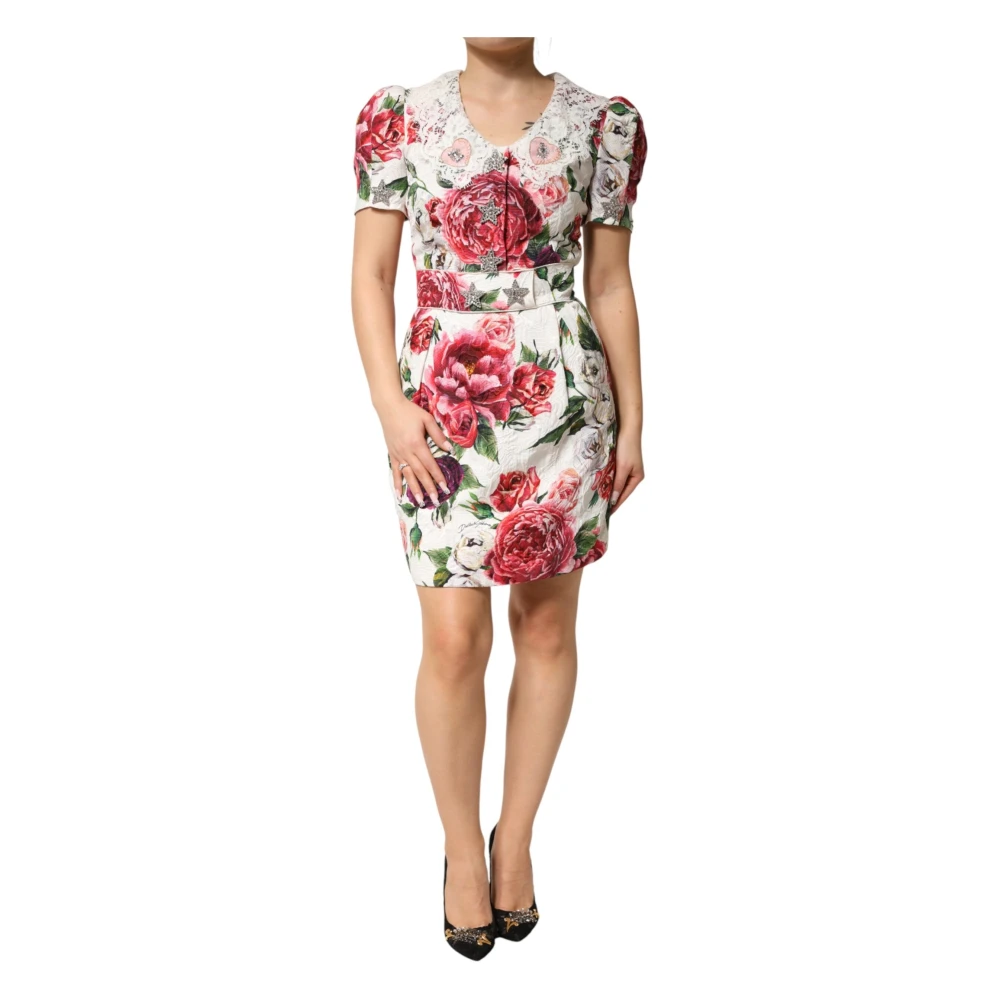 Dolce & Gabbana Women's Floral Embellished Sheath Mini Dress