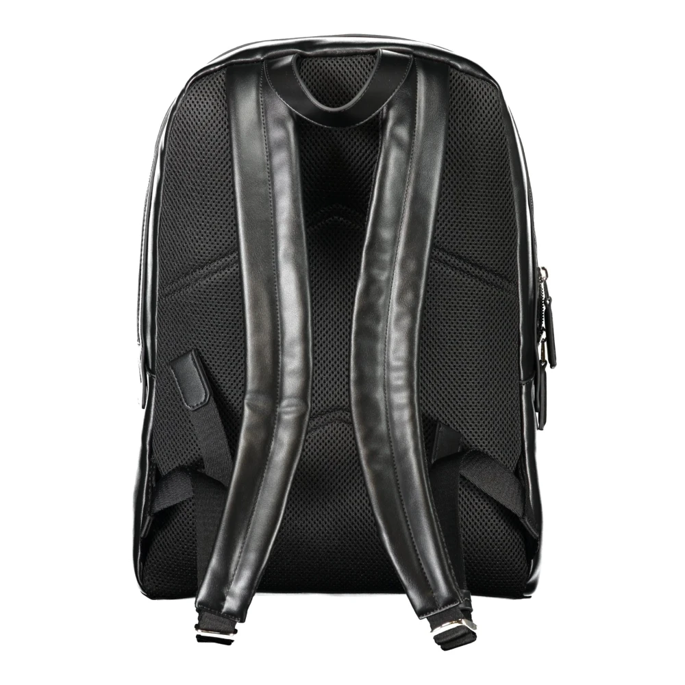 Calvin Klein Zwarte heren rugzak met laptopvak Black Heren