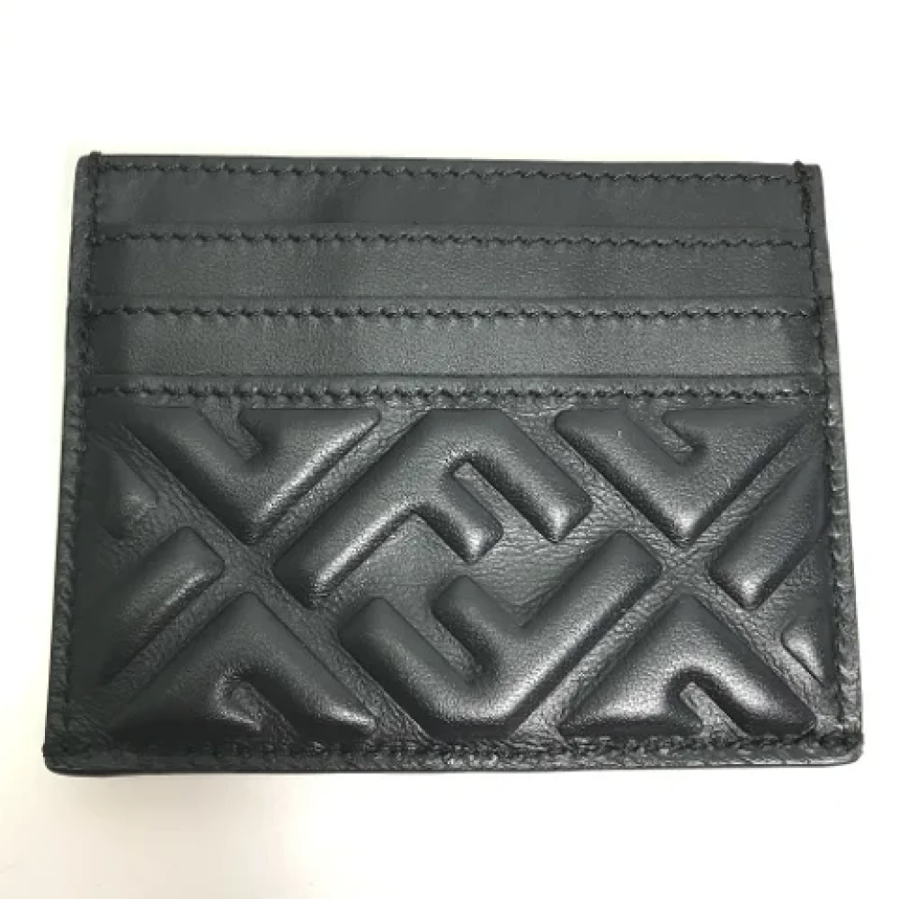 Fendi Vintage Pre-owned Leather wallets Black Dames