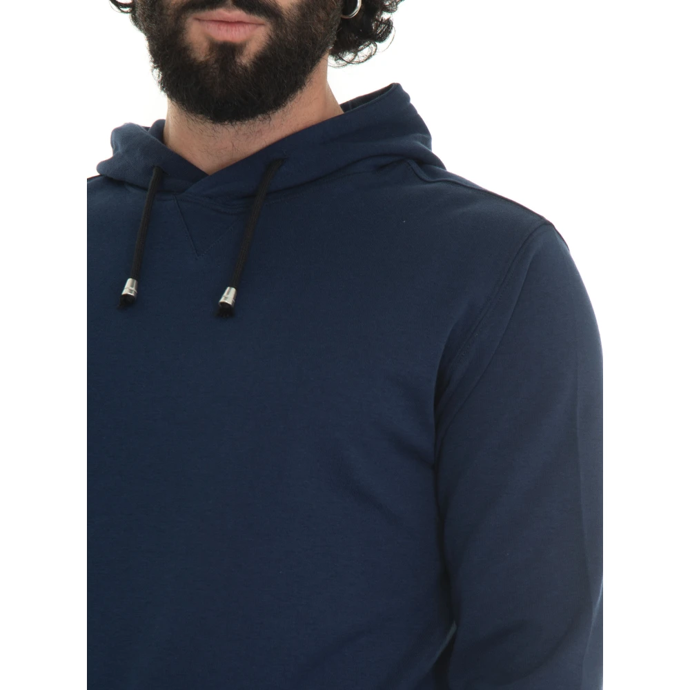 Hindustrie Hoodie van stretchy breisel Blue Heren