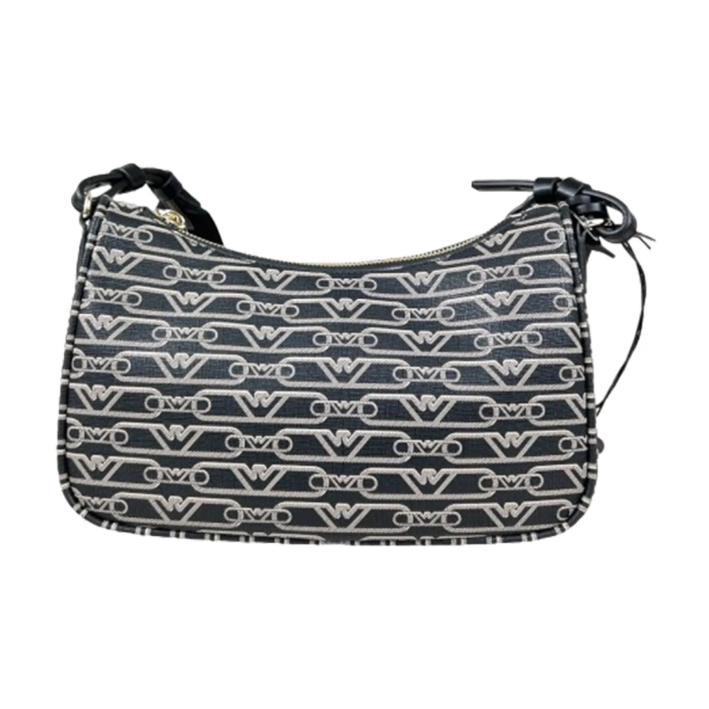Giorgio Armani Zwarte Synthetische Dames Schoudertas Black Dames