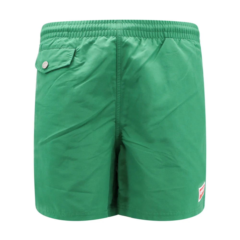 Kenzo Groene Zwemkleding met Verstelbare Tailleband Green Heren