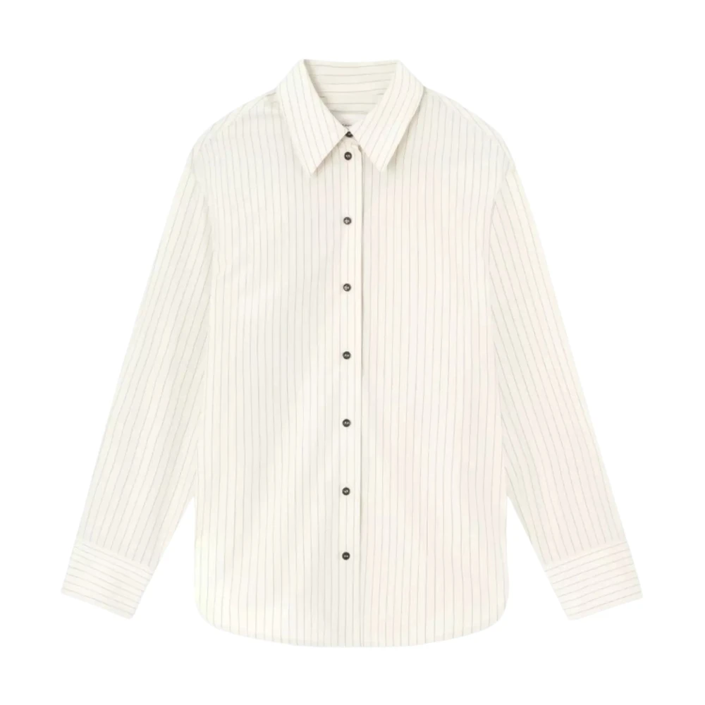 Loulou Studio Women's Beige Shirts, S, Striped Shirt