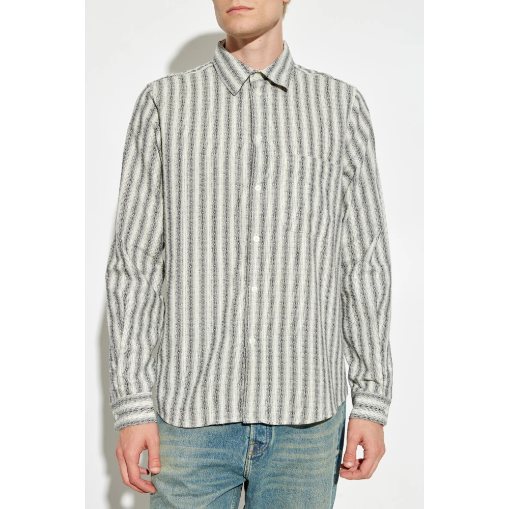 Samsøe Shirt Saliam Gray Heren
