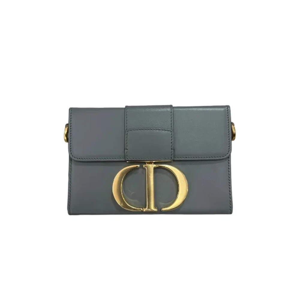 Dior Vintage Pre-owned Leather dior-bags Gray Dames
