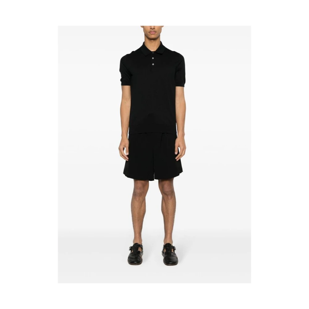 La Fileria Polo Shirts Black Heren