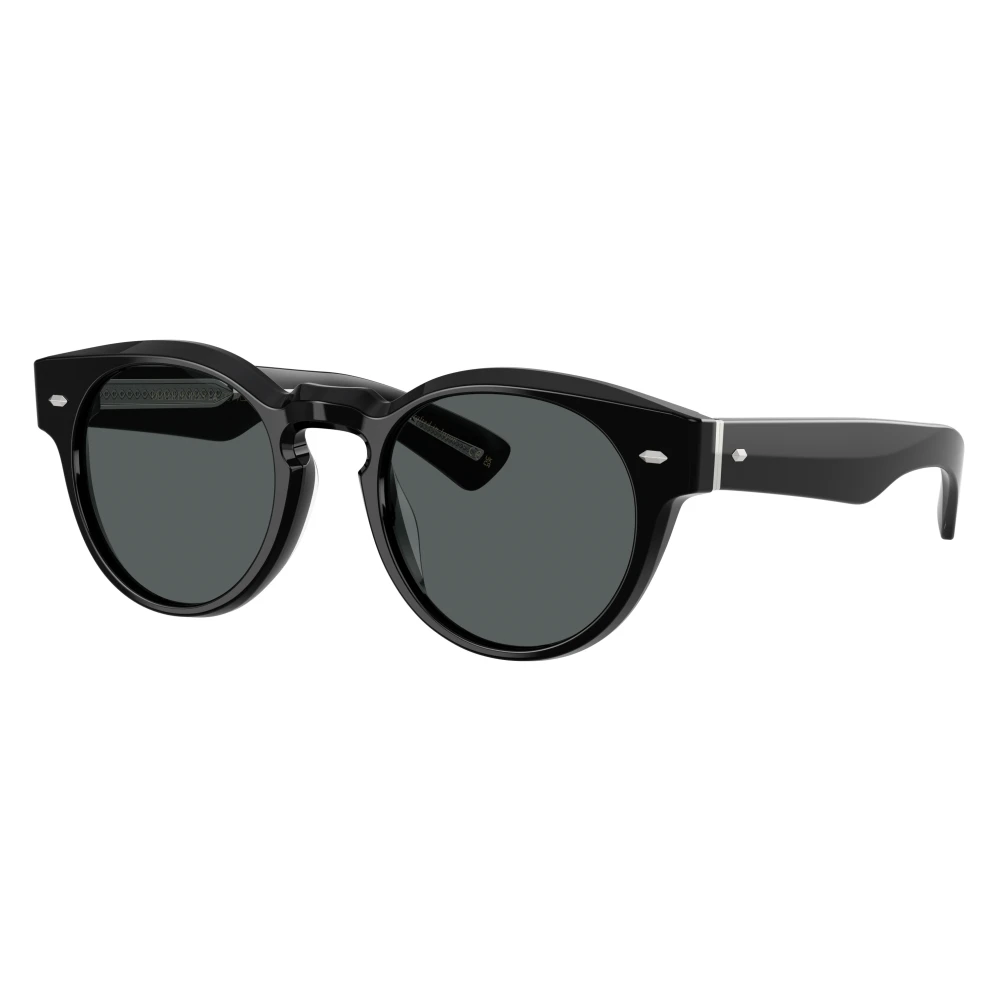 Oliver Peoples Unisex Black Hayton 18K - Sunglasses - 49 Mm - Accessories