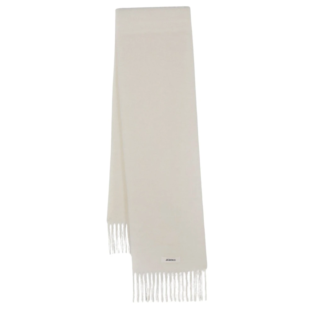Jacquemus Wollen Sjaal Carro Stijl Beige Unisex