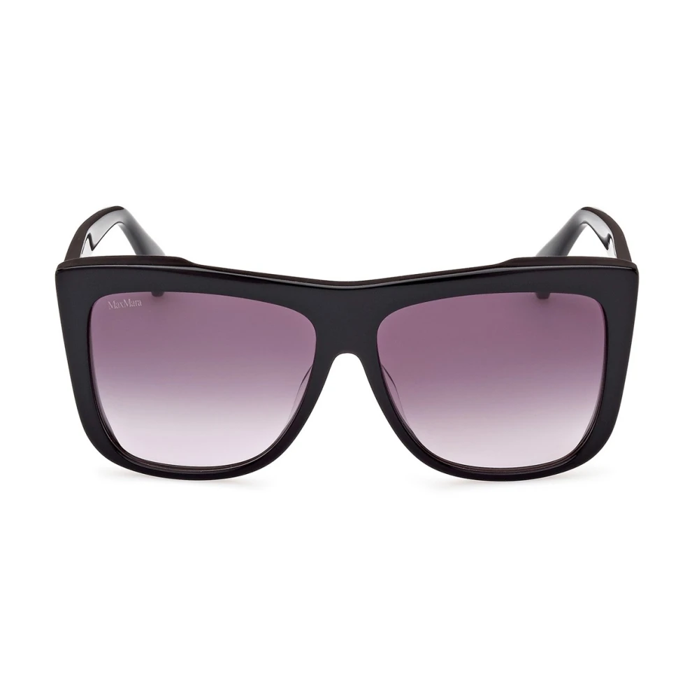 Max Mara Stiliga solglasögon för kvinnor Black, Dam