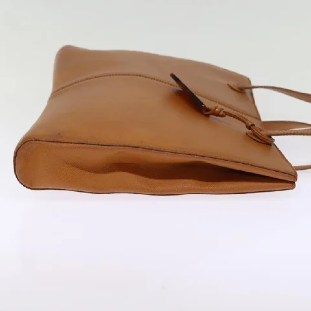 Chanel Vintage Pre-owned Leather totes Brown Dames