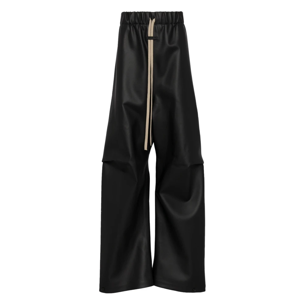 Fear Of God Zwarte Wijde Plooi Broek Black Heren