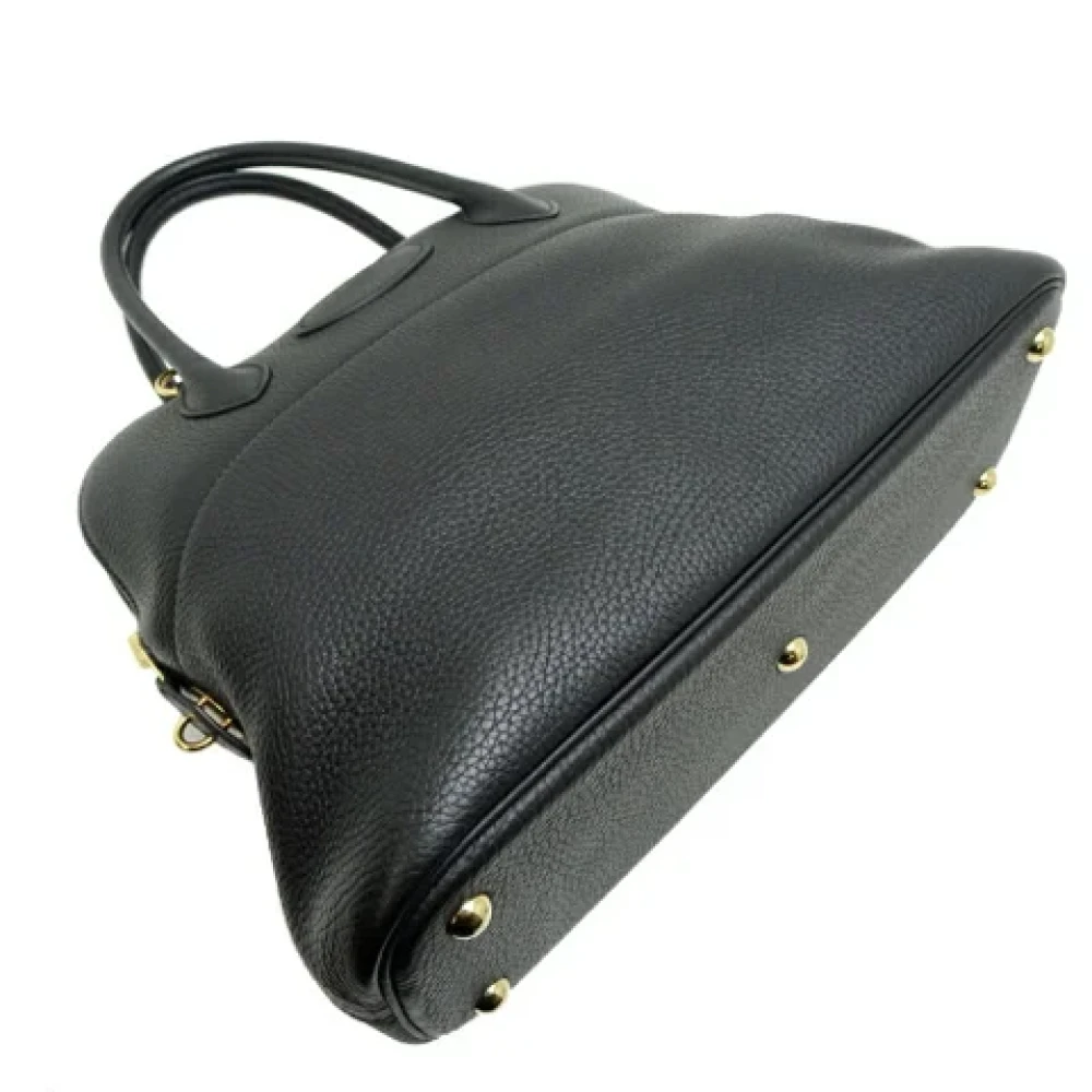 Hermès Vintage Pre-owned Leather handbags Black Dames