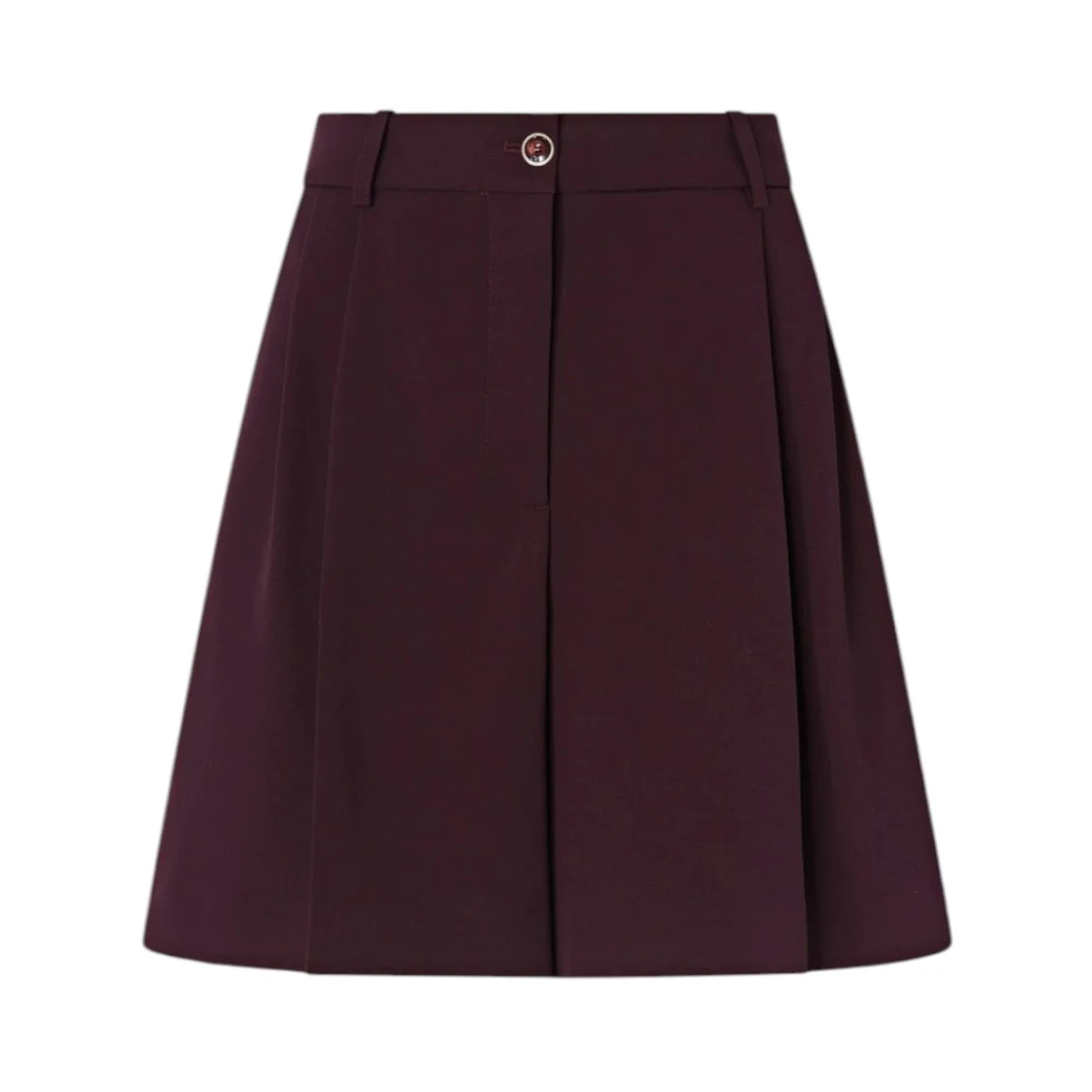 Pinko Tailored Flared Shorts - Female - Short Shorts - Brown - Xs - Shorts