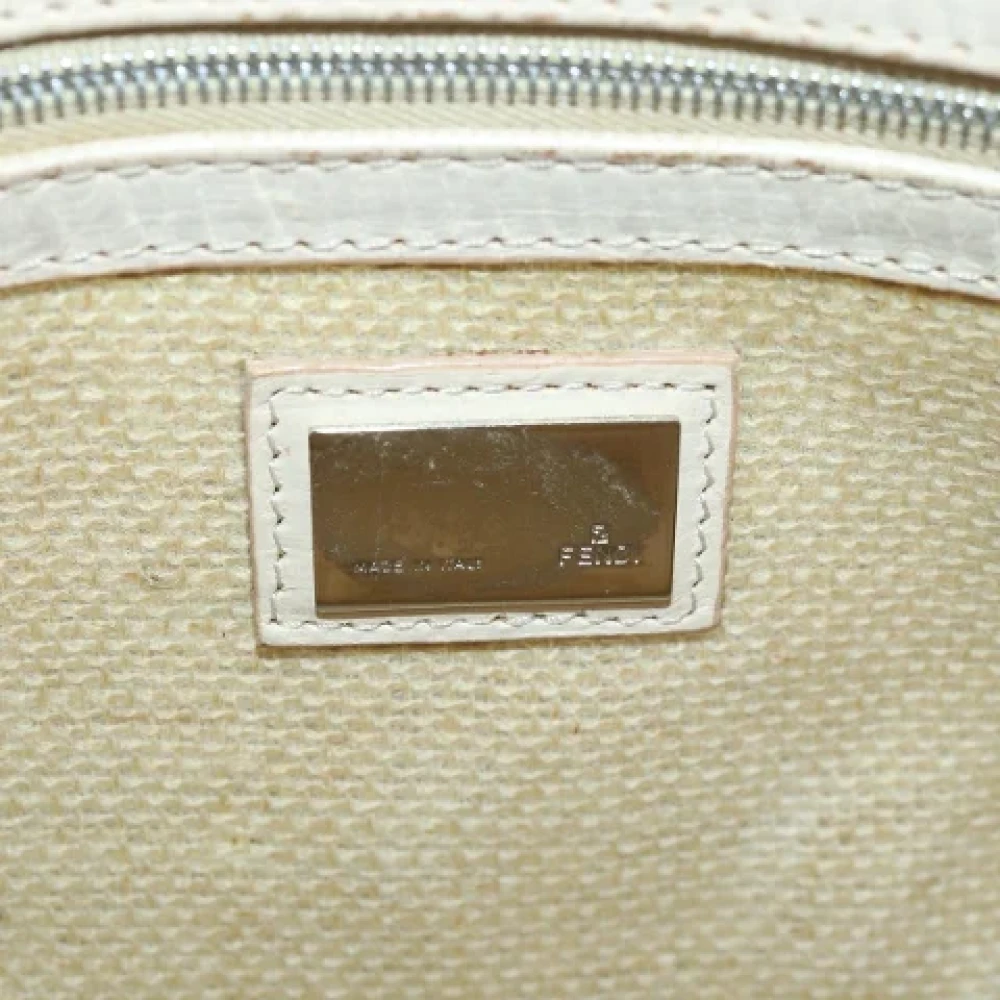 Fendi Vintage Pre-owned Canvas fendi-bags Beige Dames