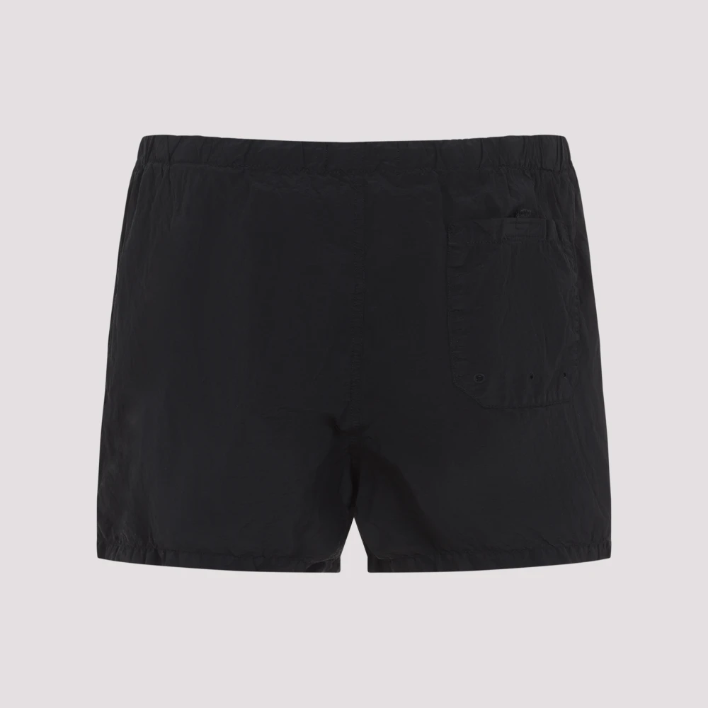 Stone Island Zwarte Casual Shorts voor Mannen Black Heren