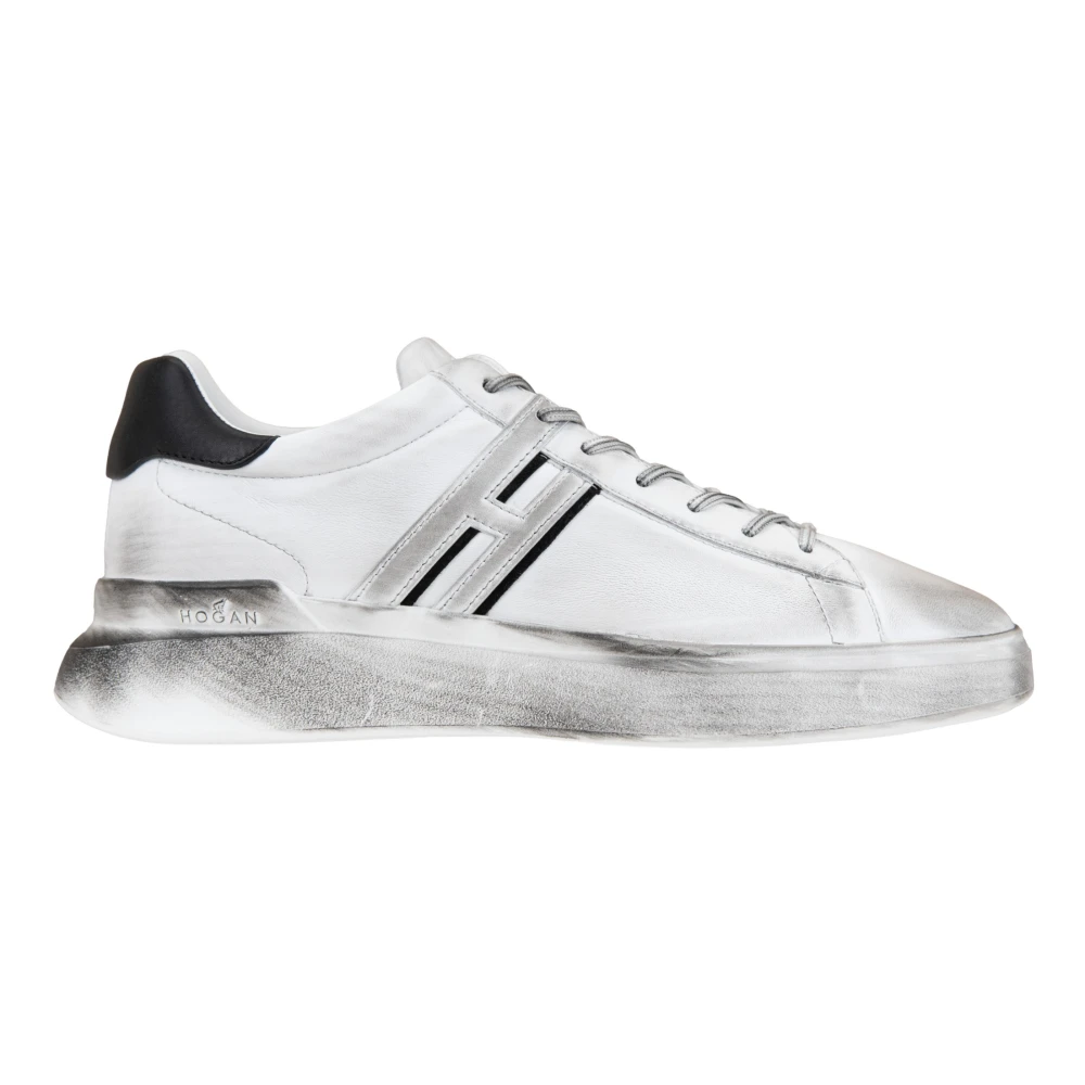 Hogan Heren Veterschoenen van Leer White Heren