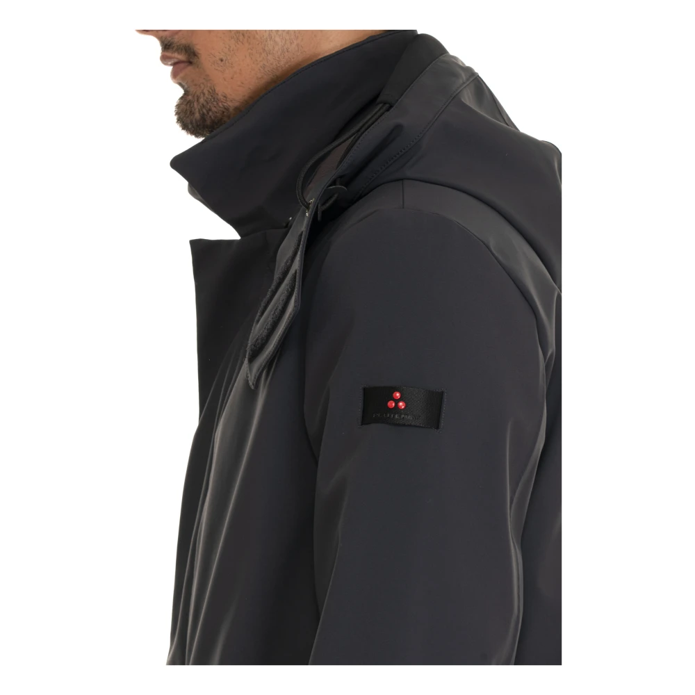Peuterey Jas met afneembare capuchon en Primaloft-stof Blue Heren