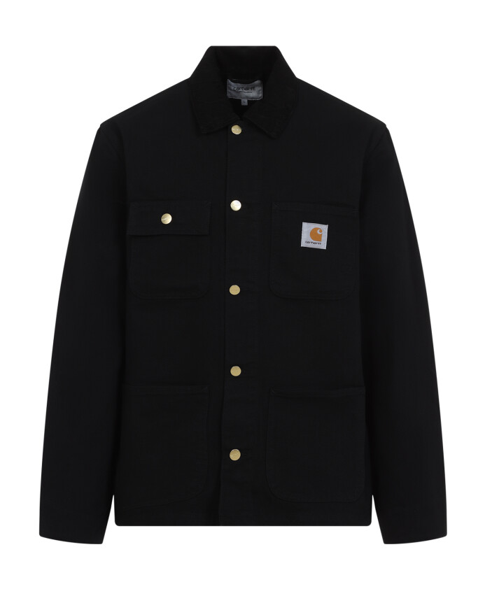 veste-noire-a-col-pointu