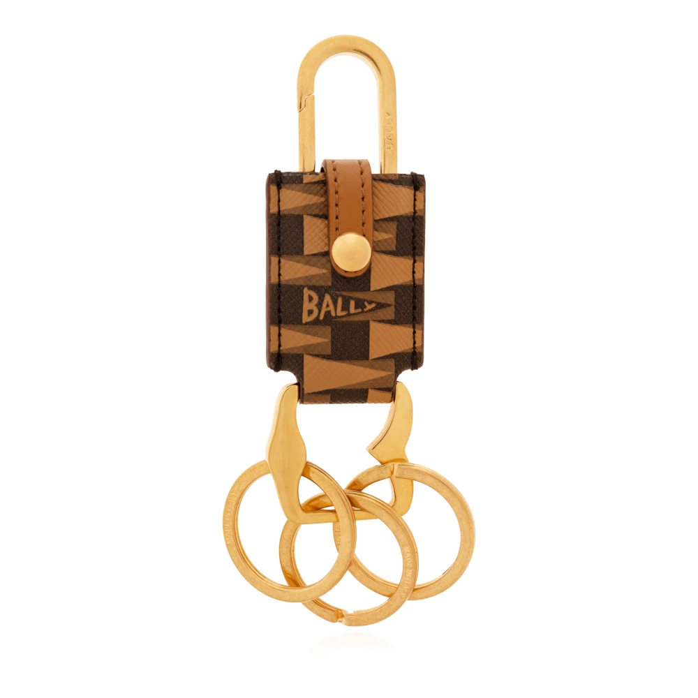 Bally Nyckelring med logotyp Brown, Herr