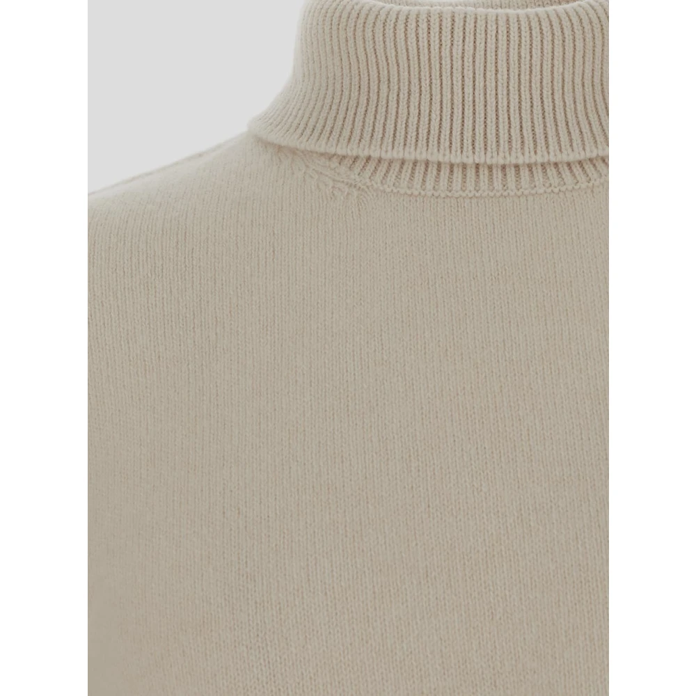 Laneus Wollen Turtleneck Gebreid Yellow Heren