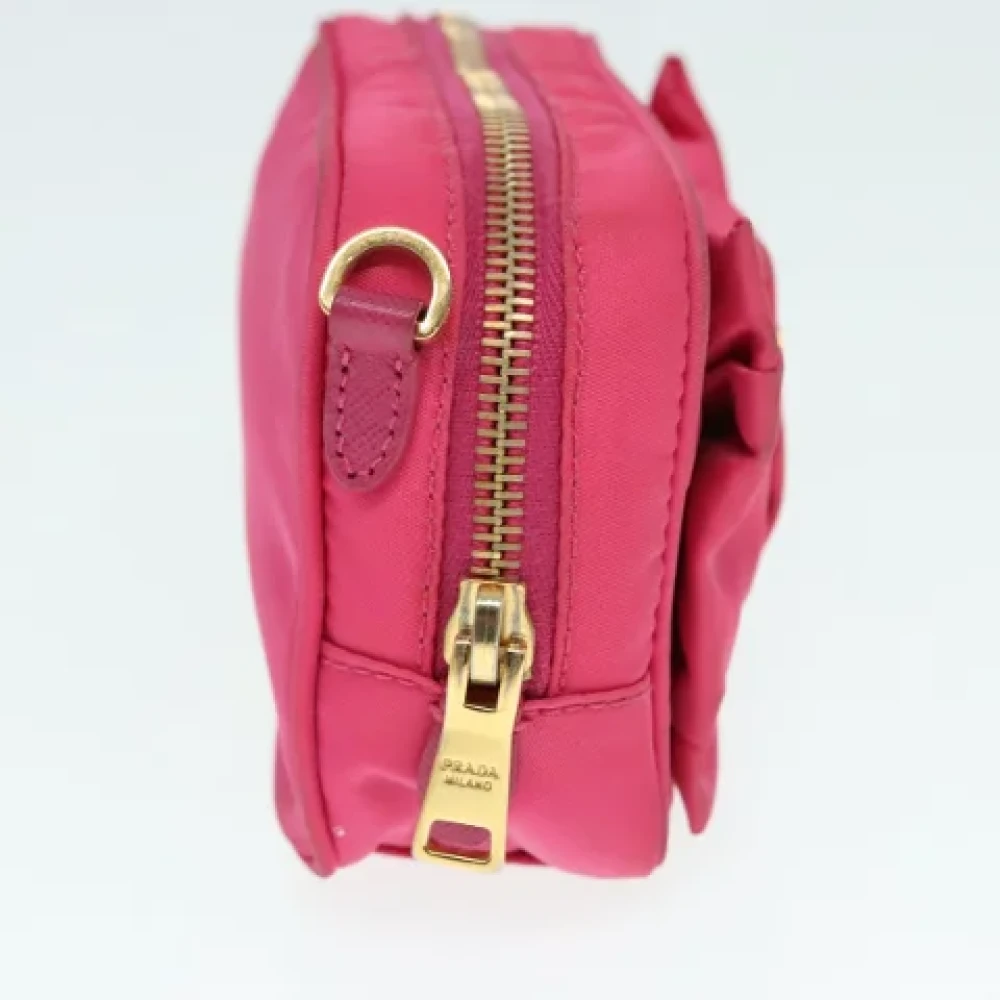 Prada Vintage Pre-owned Nylon prada-bags Pink Dames