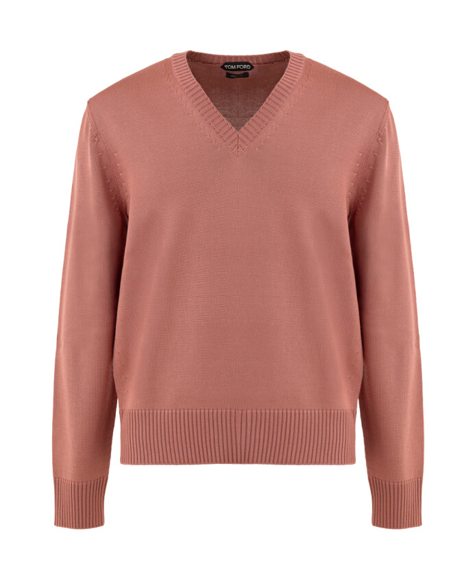 pull-col-en-v-en-rose-doux