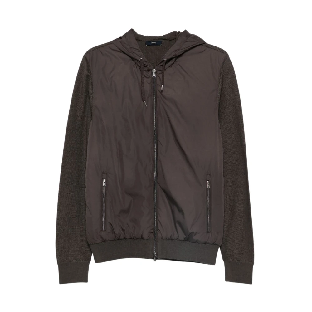 Herno Mannelijk Bruin Mc000168u Gewatteerd Blousonjack