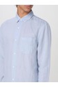 chemise-bleue-en-coton-a-manches-longues