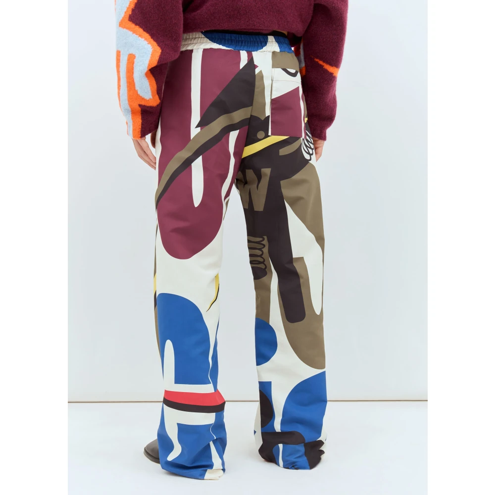 Walter Van Beirendonck Elastische Taille Gedrukte Broek Multicolor Heren