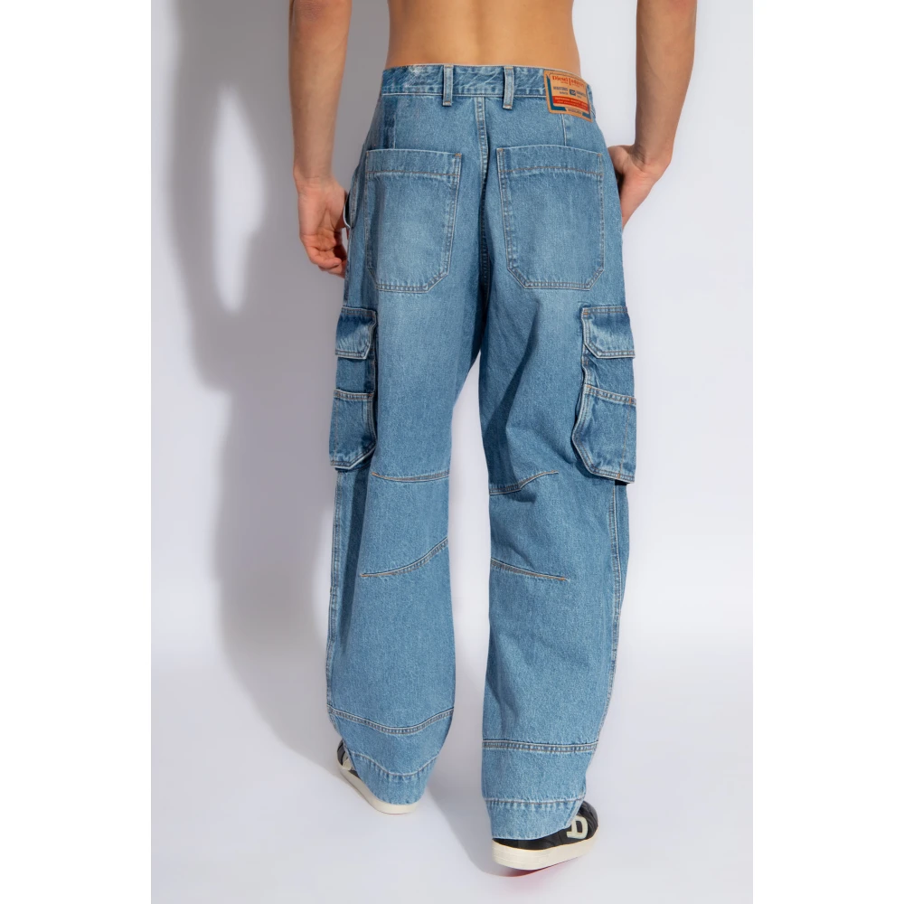 Diesel D-Fish-Cargo L.32 jeans Blue Heren