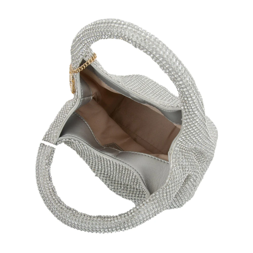 Twinset Zilveren Mini Hobo Tas Gray Dames