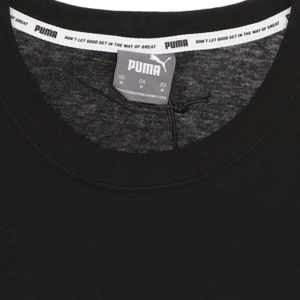 Puma Zwarte Kwalificatie Tee Korte Mouw Shirt Black Heren
