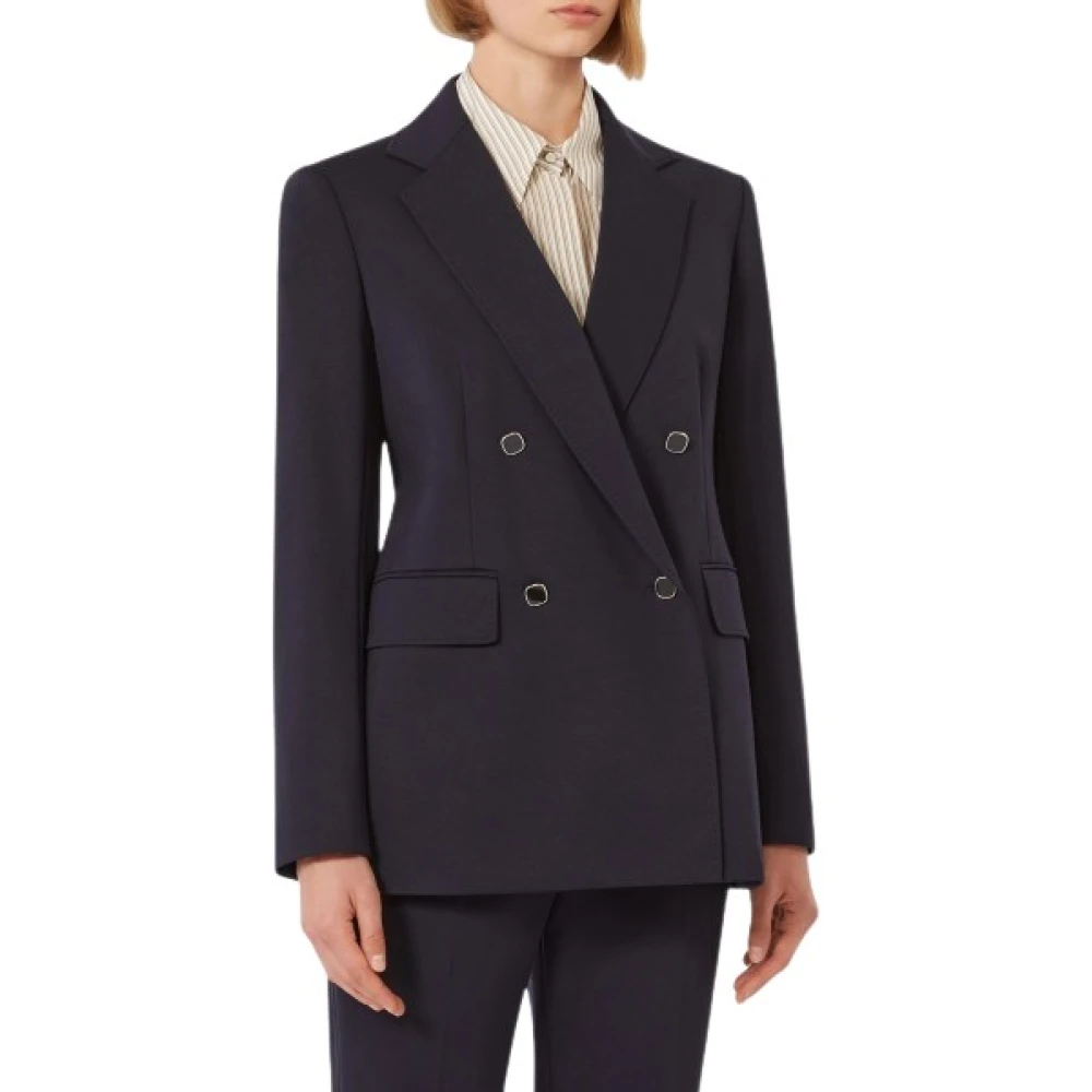 Max Mara Studio Damen Blau Jacken, Mgröße: