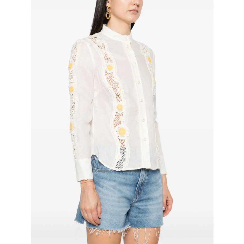Zimmermann Ivoor Damesoverhemden White Dames