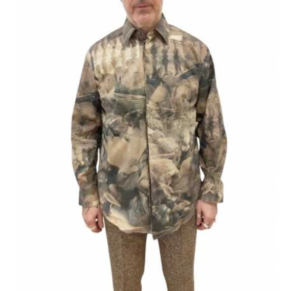 Paul Smith Fruitprint Beige Zwart Shirt Multicolor Heren