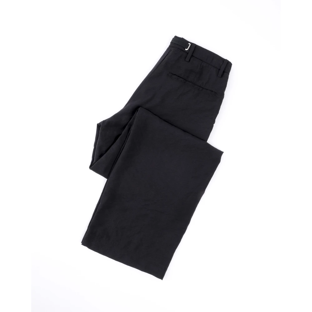 White Sand Wide Trousers Black Heren