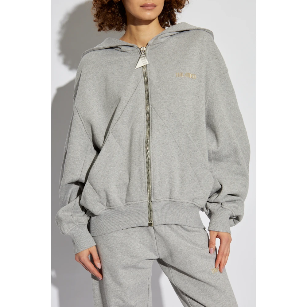 The Attico Logo sweatshirt Gray Dames
