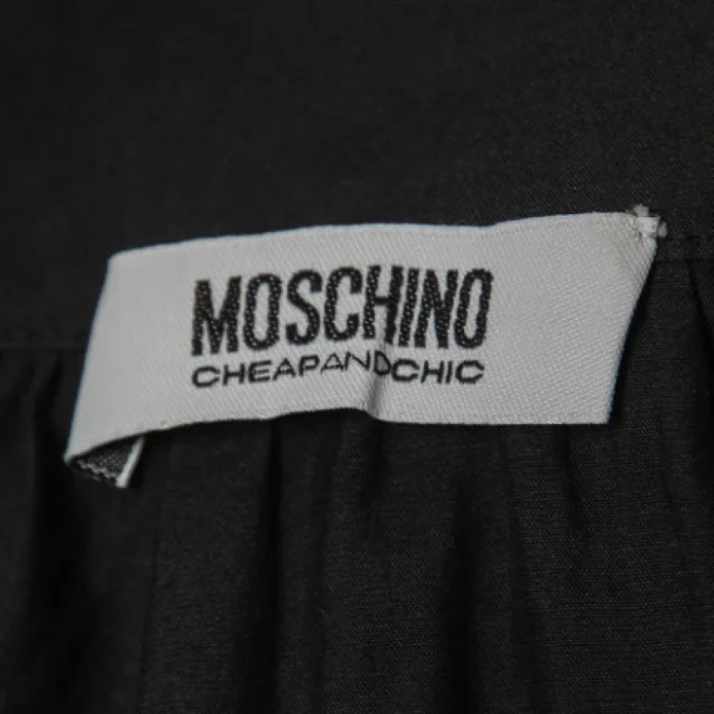 Moschino Pre-Owned Pre-owned Cotton dresses Black Dames