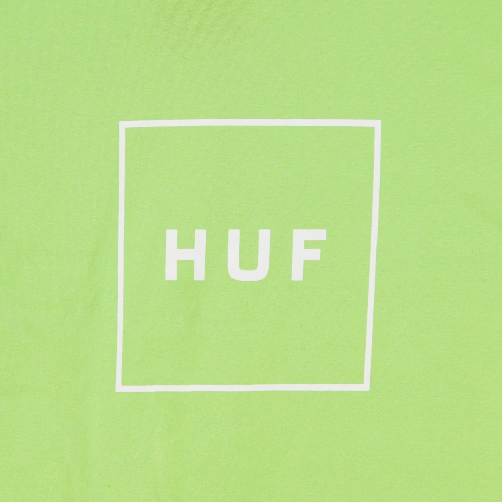 HUF Groene Box Logo T-shirt Green Heren